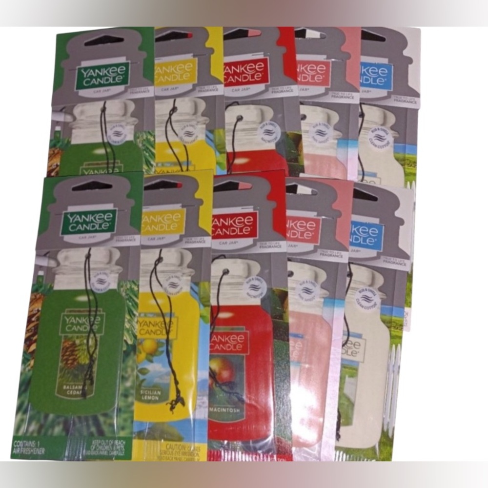 Yankee Candle 12 Car Jar Scents Random Select
